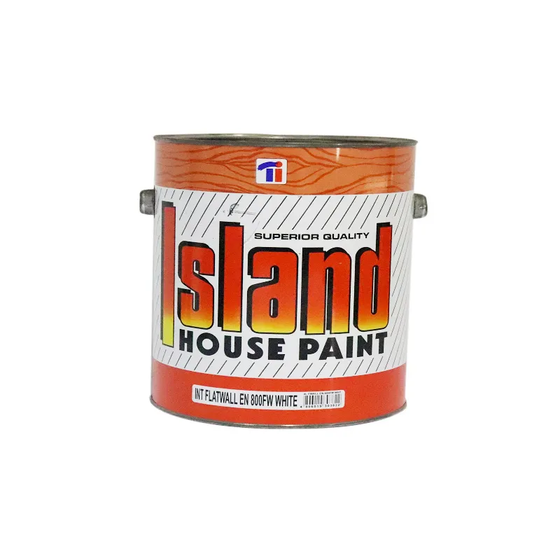 R-PAINT ISLAND GAL ENAMEL FLATWALL 800FW WHIT